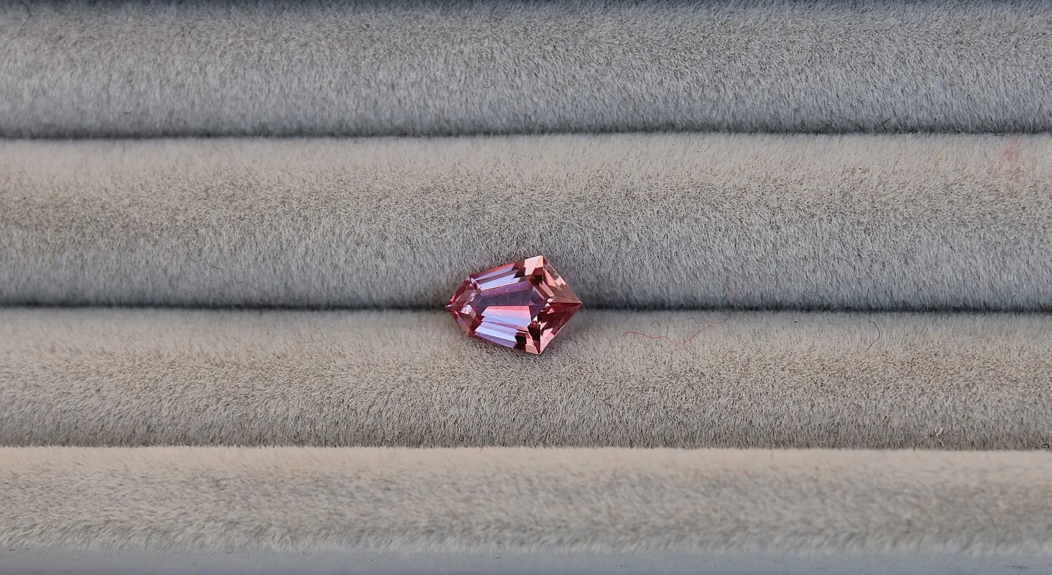 0.71ct Shield Cut Pink Sapphire