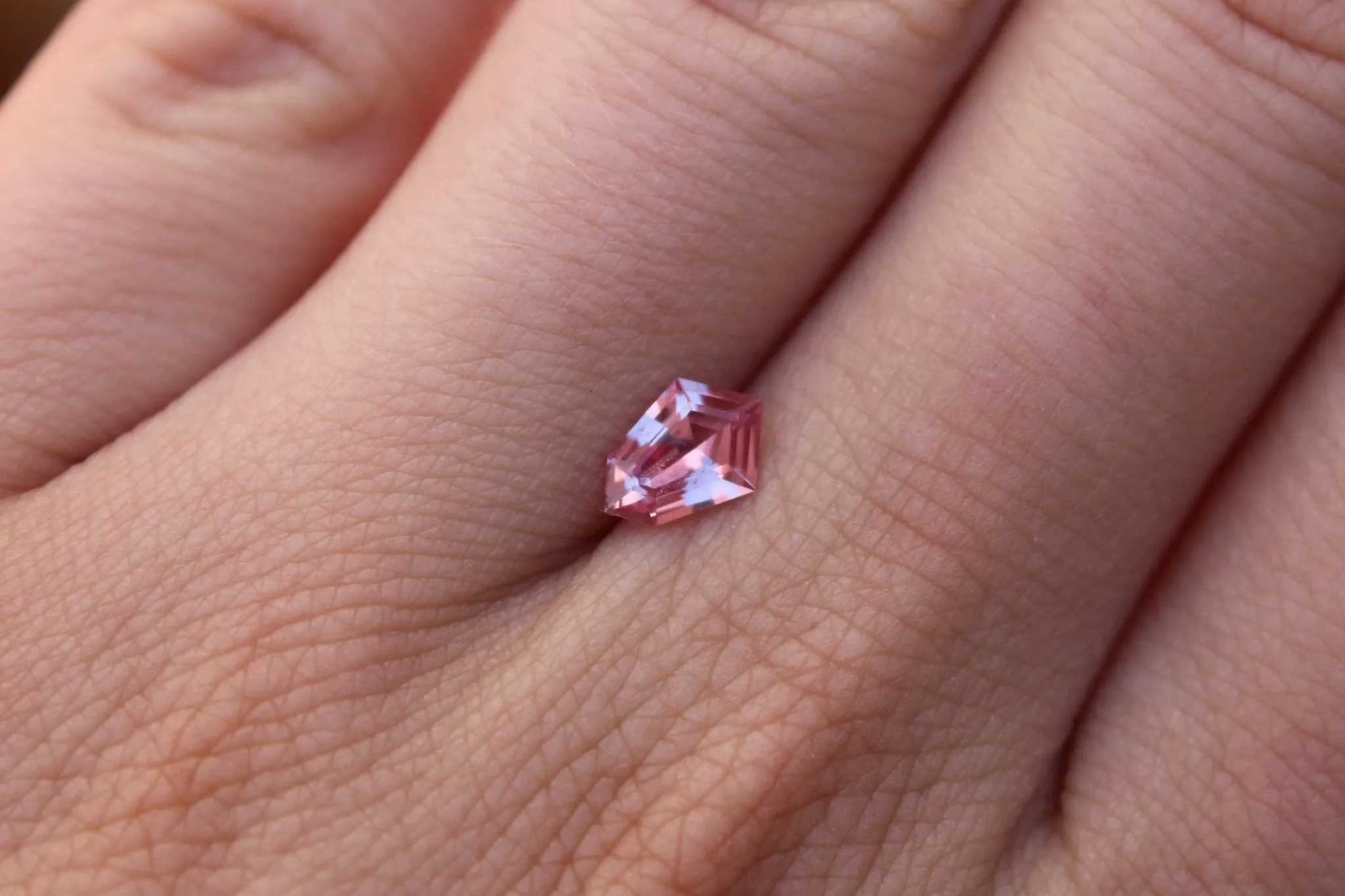 0.71ct Shield Cut Pink Sapphire