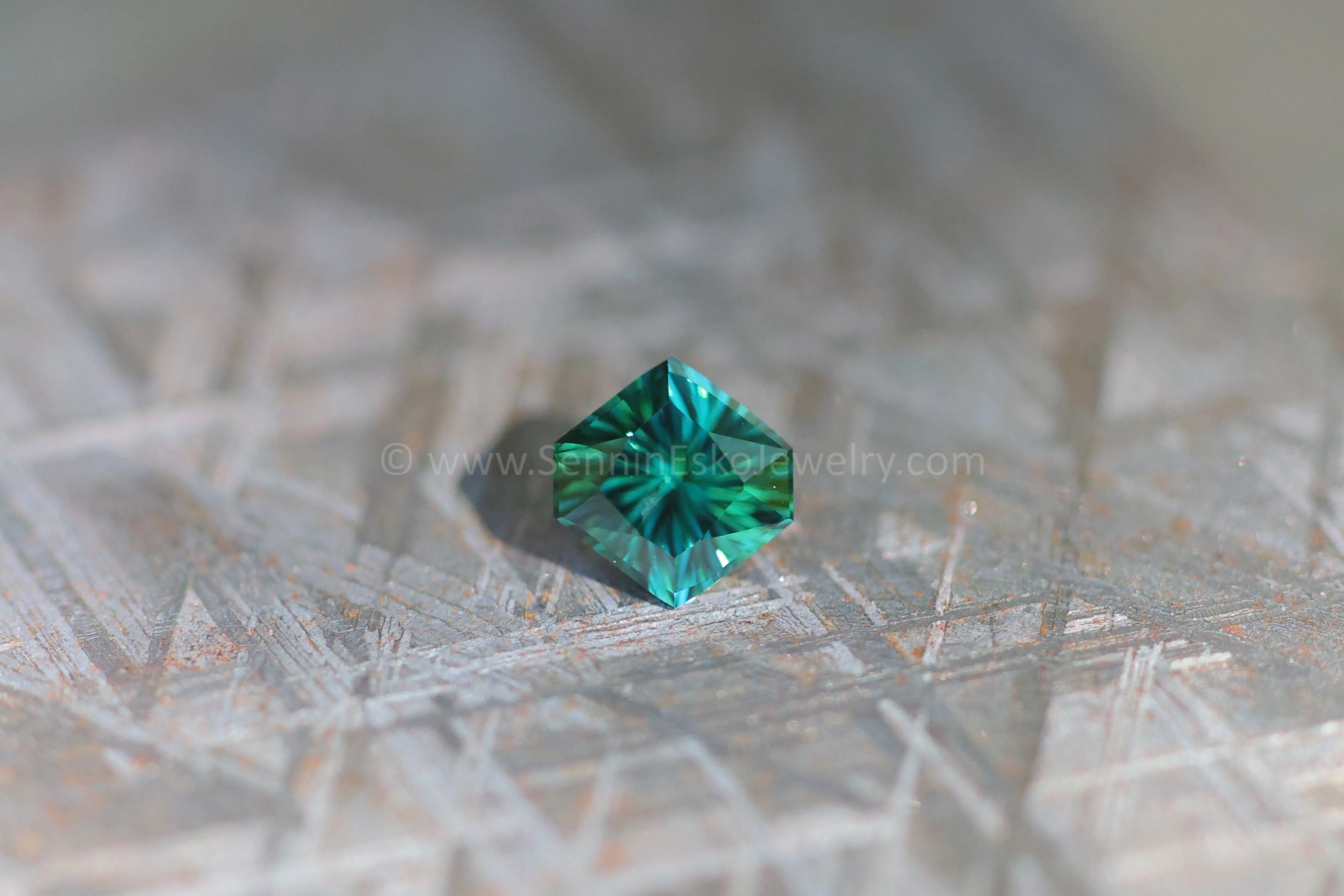 1.1ct Forest Green Tourmaline Hexagon - 6.8x7.1mm