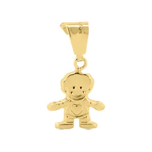 14P00044 - 14 Karat Yellow Gold Boy Pendant