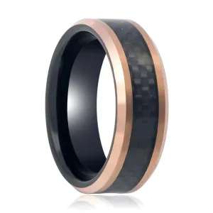 ARCHER | Tungsten Ring Rose Gold Finish