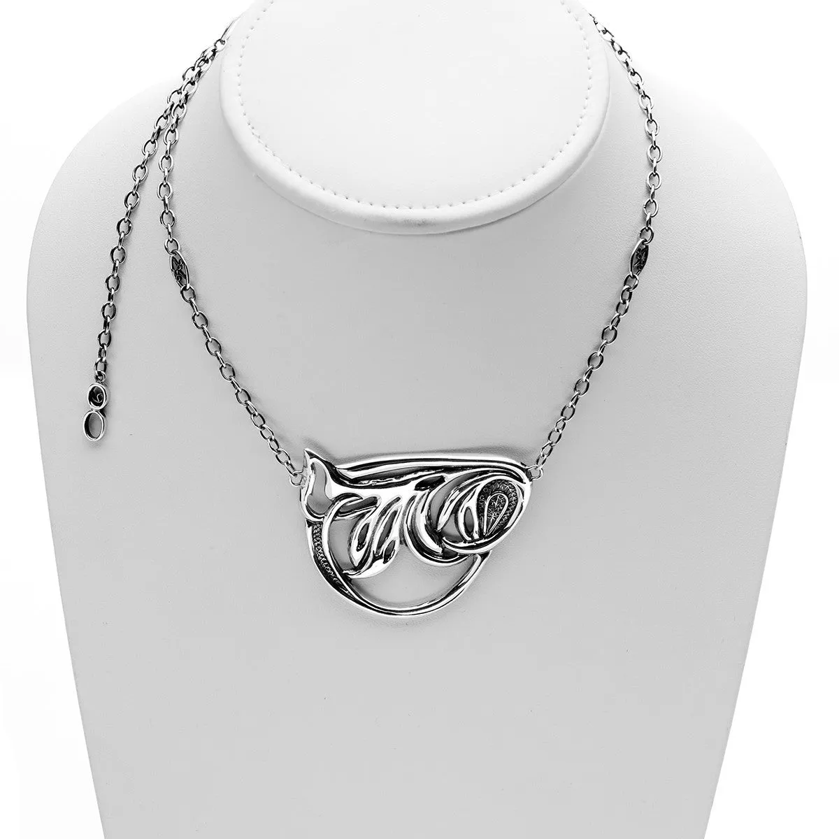 Belle Nouveau Sterling Silver Statement Necklace