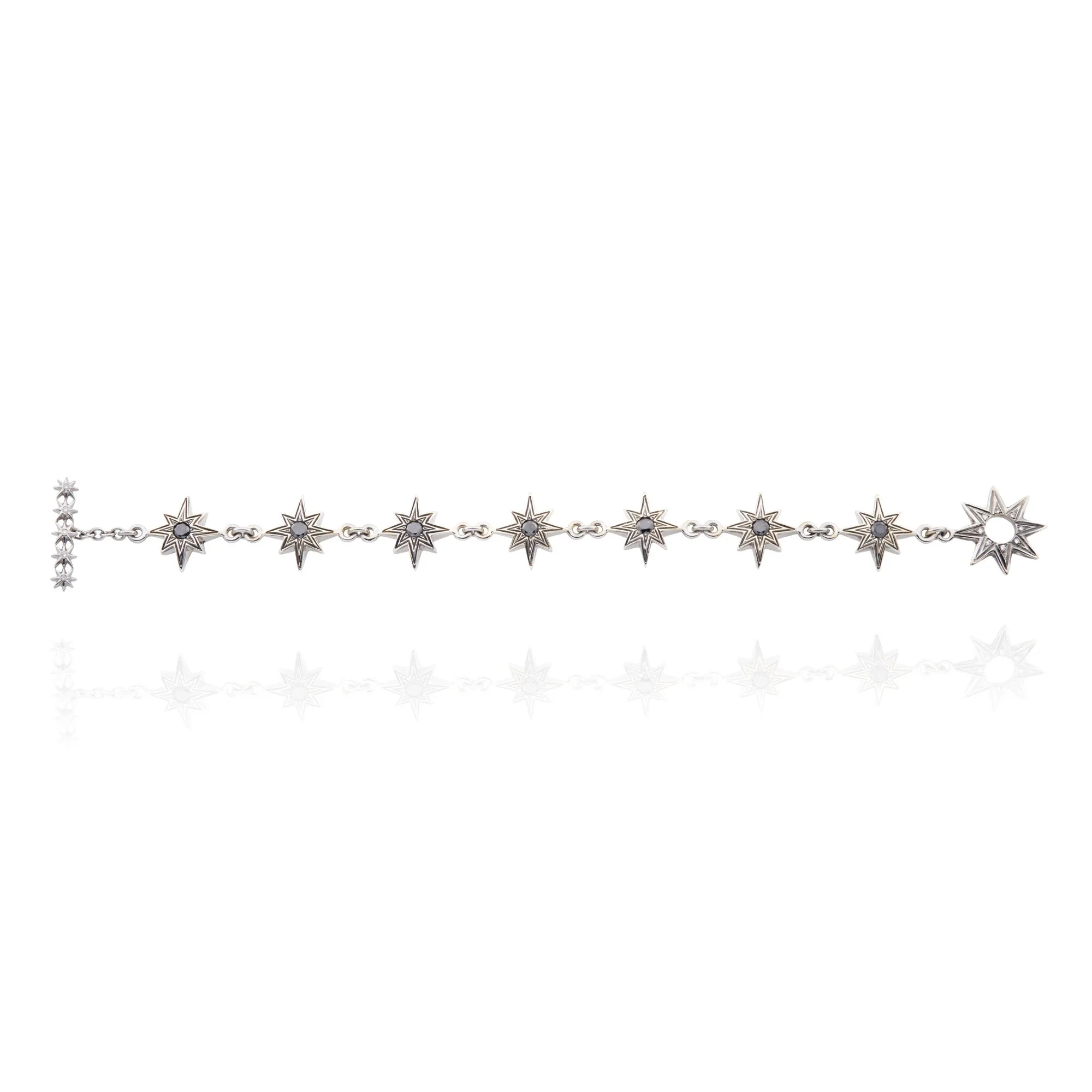 Black Diamond Sunburst Bracelet