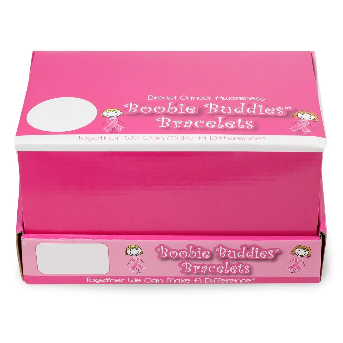 Boobie Buddies Breast Cancer Awareness Bracelet Counter Display (12 Cards)