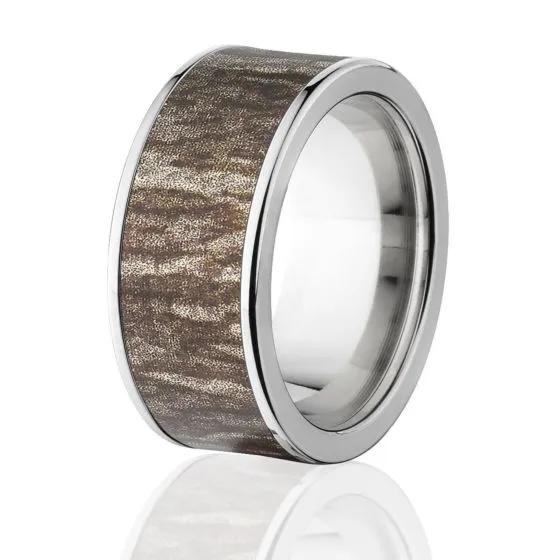 Camo Rings, Mens Camo Wedding Bands, Mossy Oak Bottomland Rings