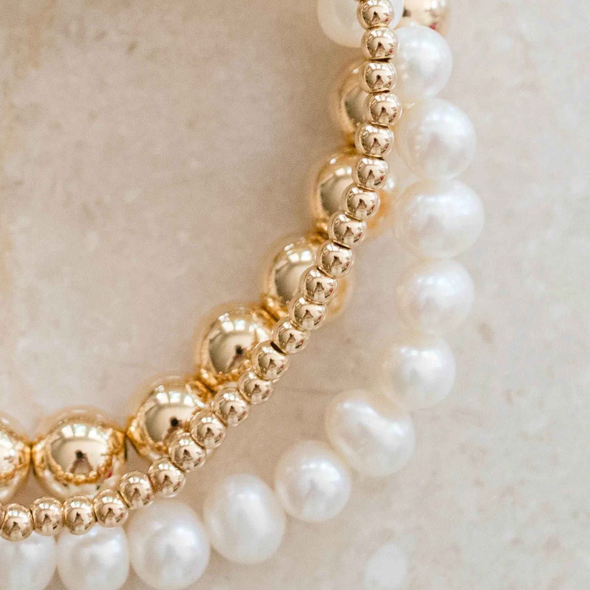 Classic Pearl Bracelet Bundle | Freshwater Pearls & Gold-Filled Accents | By Pearly Girls