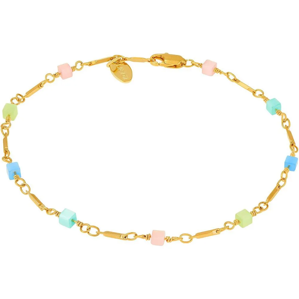 Colorful Square Beads Anklet