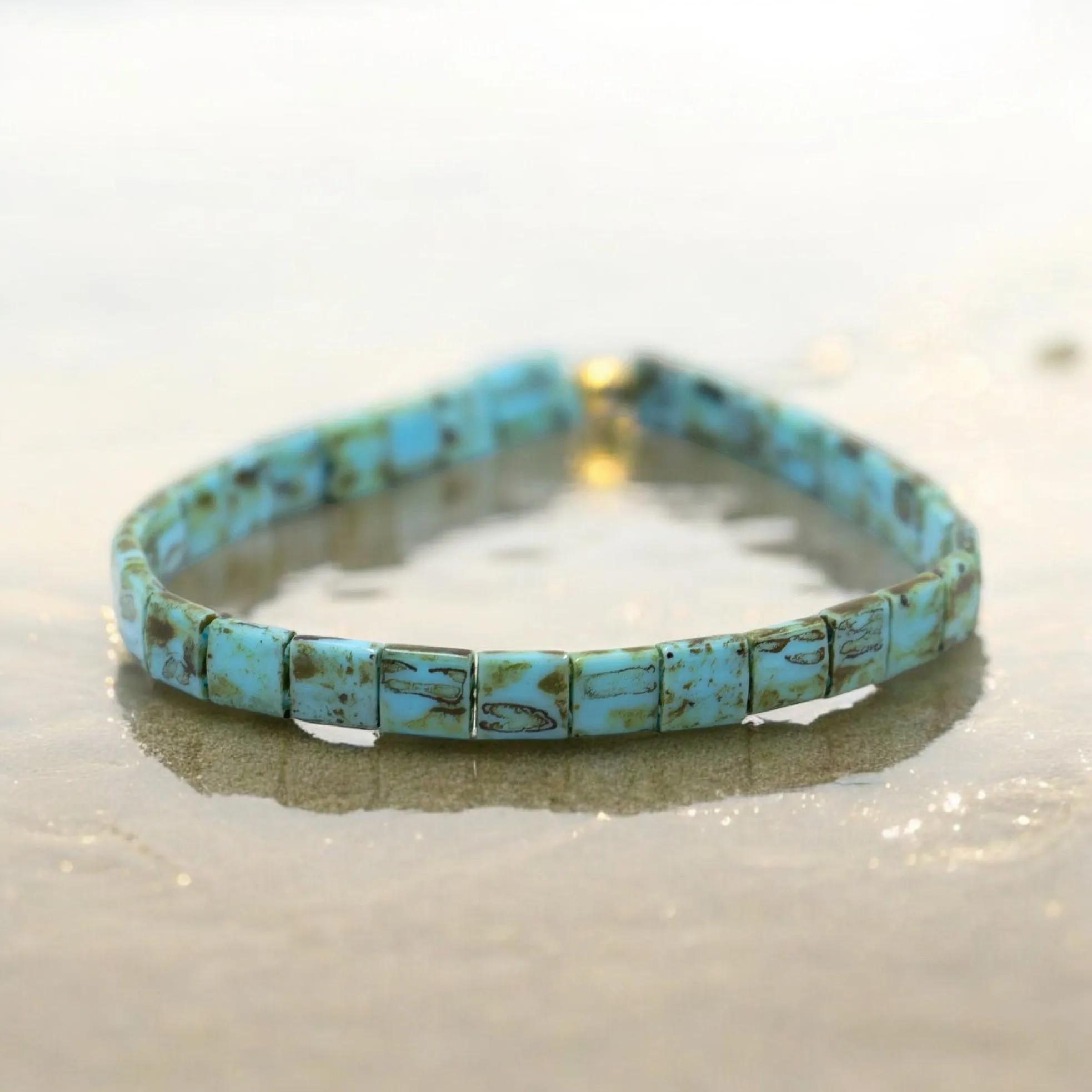 DIRTY TEAL - Tila Bead Bracelet | Single