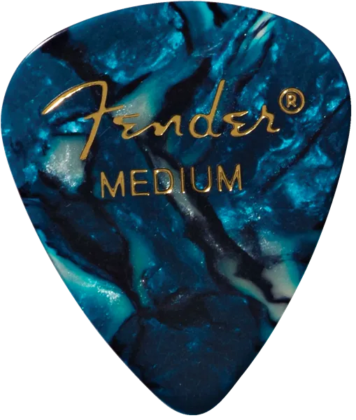 Fender Ocean Turquoise, 351 Shape, Medium (12) Guitar Picks