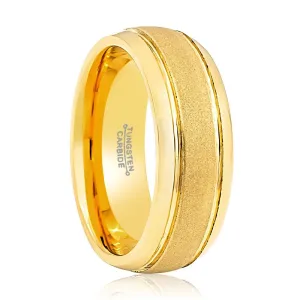 FRANCO | Tungsten Ring Yellow Gold