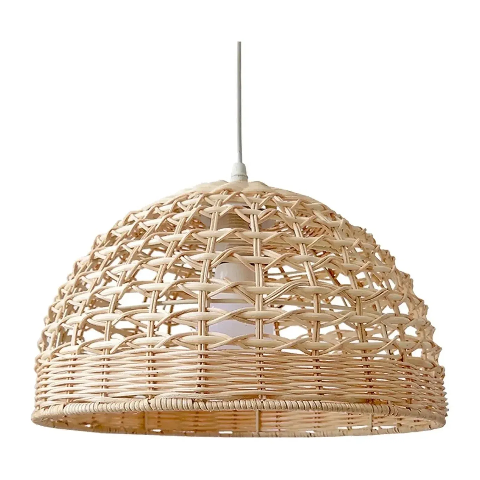 Jarett - Rattan Hanging Dome Pendant Ceiling Light