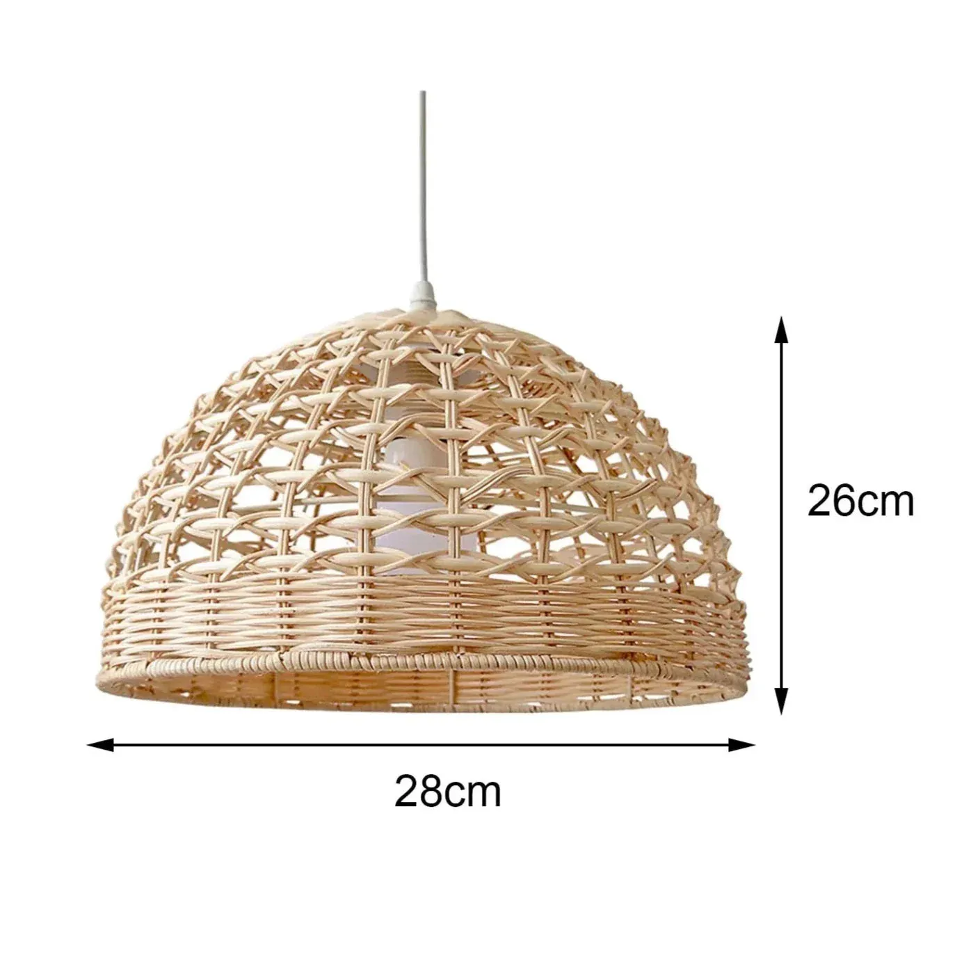 Jarett - Rattan Hanging Dome Pendant Ceiling Light