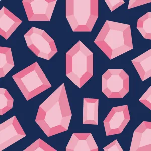 LELE SADOUGHI X NUWALLPAPER BY WALLPOPS® LELE GEMS NAVY PEEL AND STICK WALLPAPER