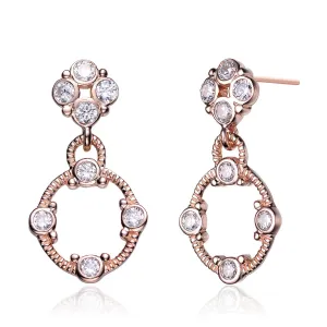 Les Haudères Rose Gold Dangling Earrings