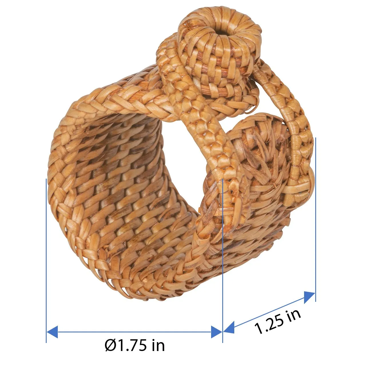 Loma Rattan Napkin Rings, Set of 4 Rings