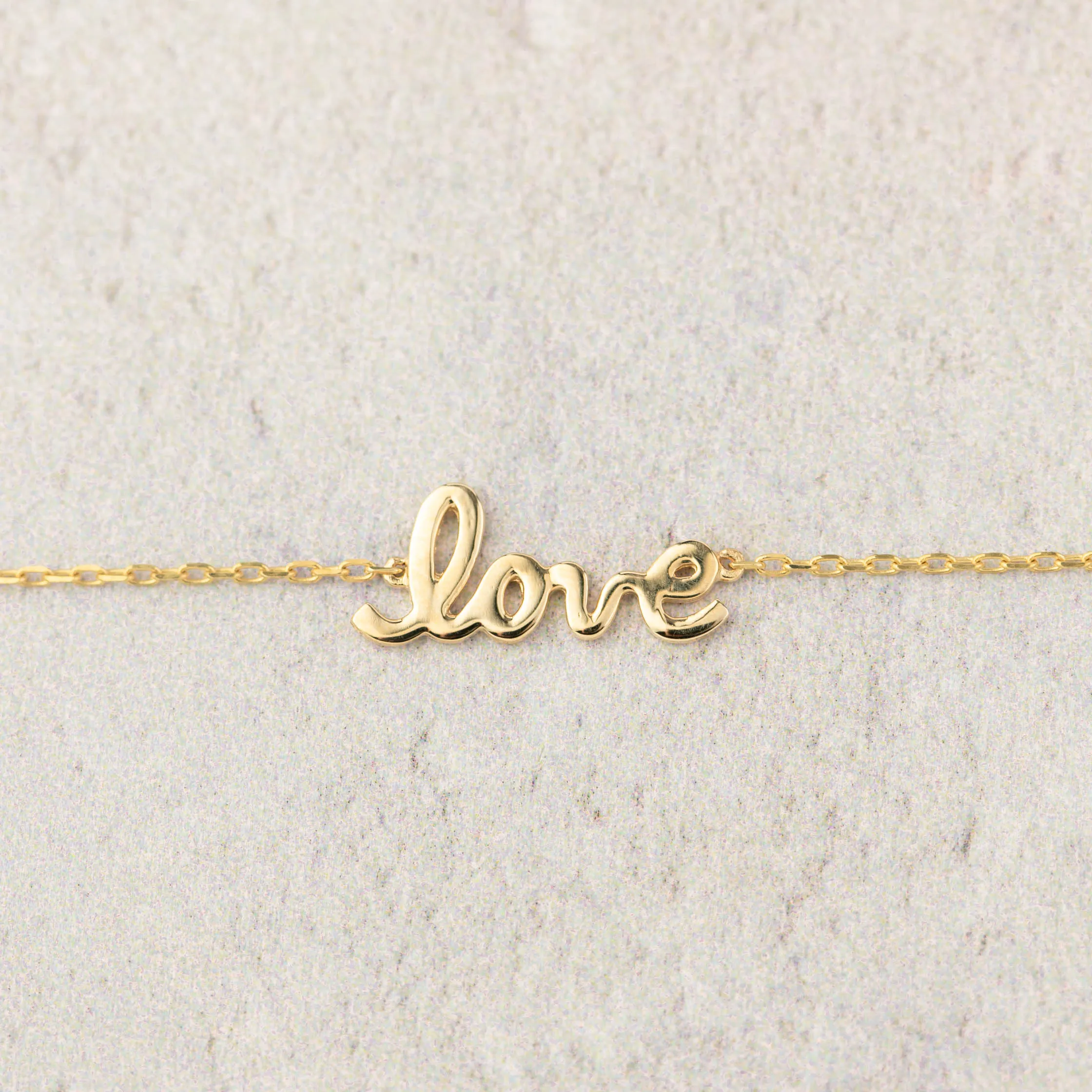 Love Script Necklace