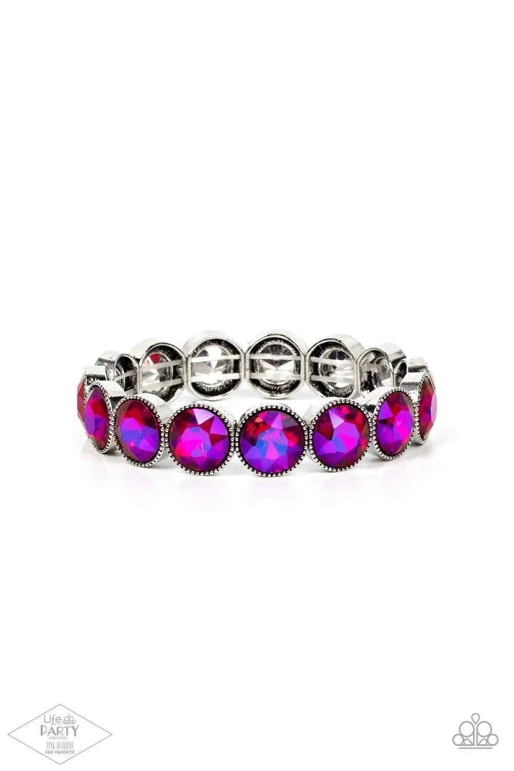 Number One Knockout- Multi Pink Bracelet