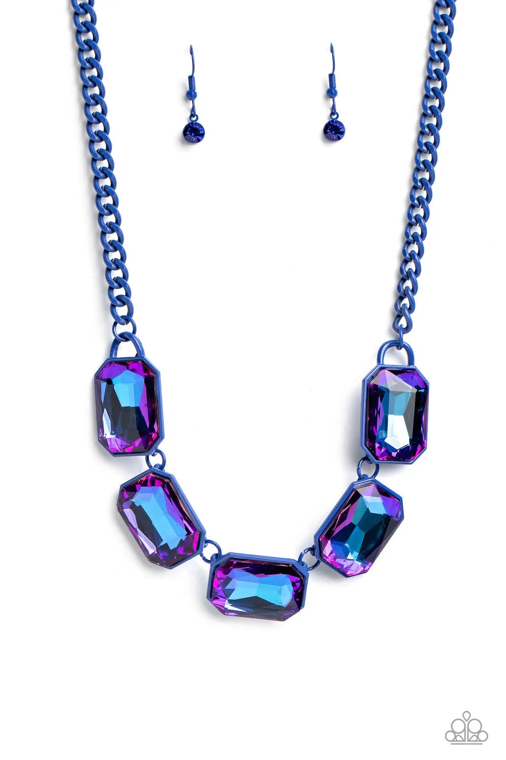 Paparazzi Emerald City Couture Necklace Blue