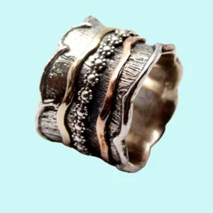 Spinner ring womens spinning rings. Silver gold designer jewelry