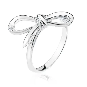 Sterling Silver Diamond Flourish Fashion Ring