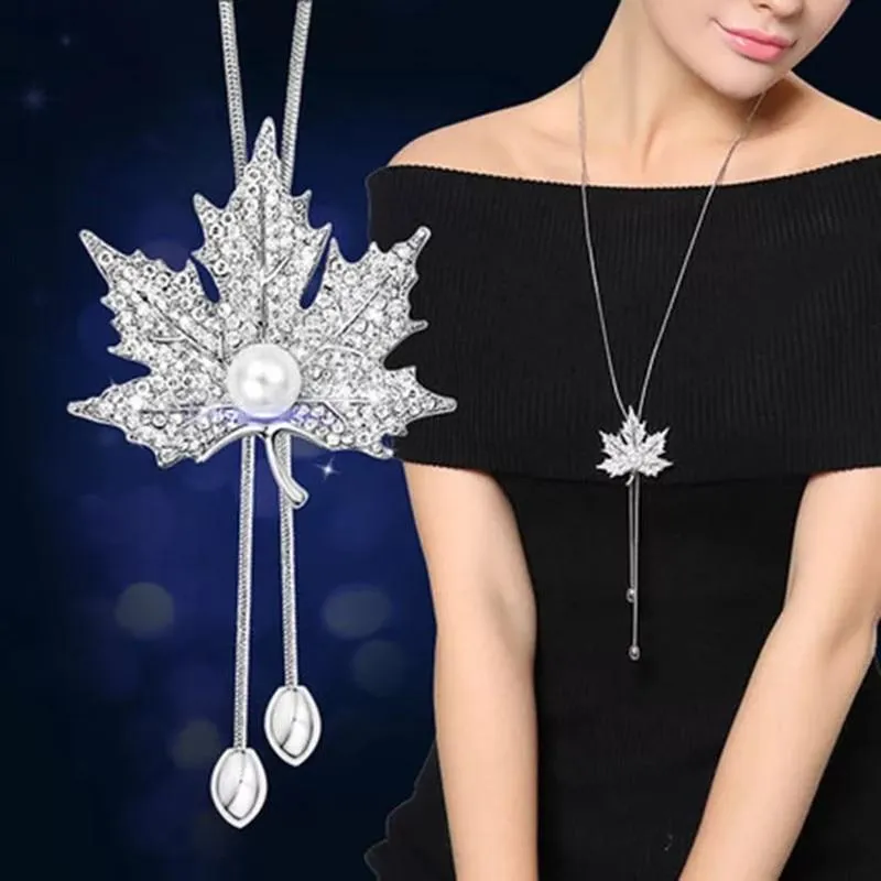 Women Geometric Crystal Long Necklaces & Pendants