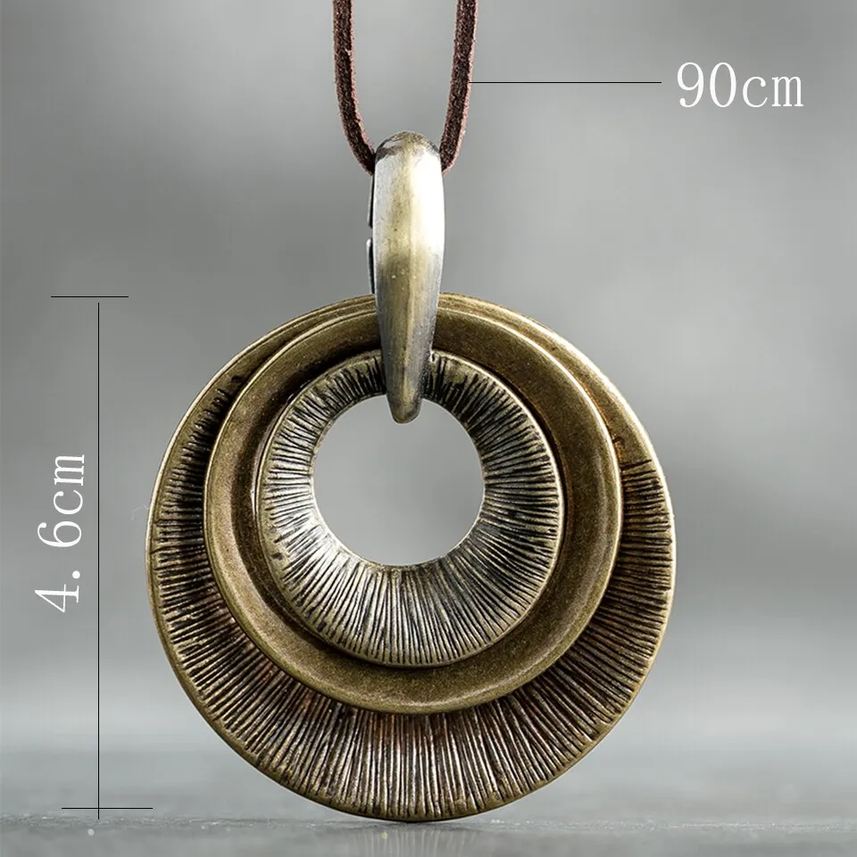 Z&R RETRO   Bohemian Style Clam Shell Pendant Necklace